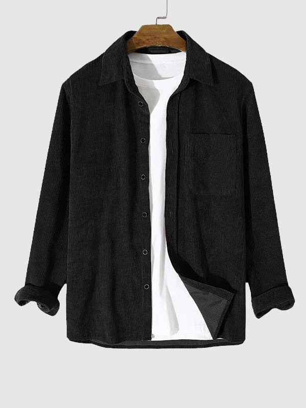 Casual Corduroy Long Sleeve