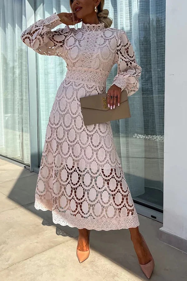 Lena | Lace Midi Dress