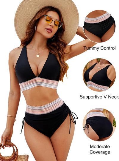 Rory | High Waist Halter Bikini