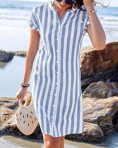 Nica™ | Stylish striped shirt dress