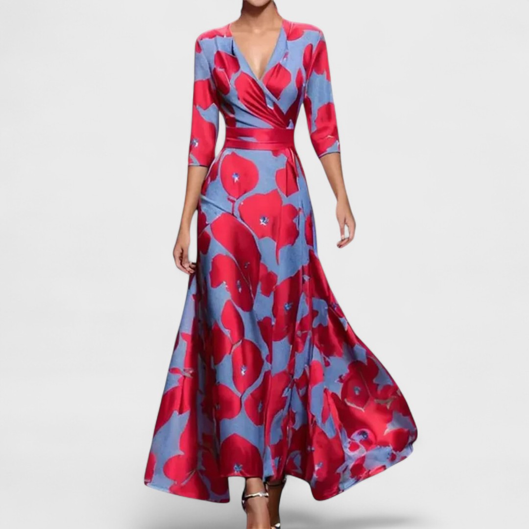 Madison | Elegant Floral Maxi Dress
