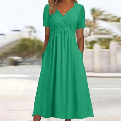 Luna | Short Sleeve Maxi Dress