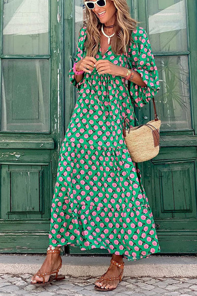 Katherine | Bohemian Floral Maxi Dress