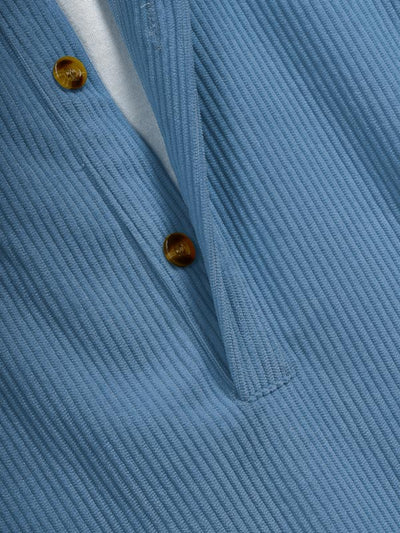 Corduroy Half Button Shirt