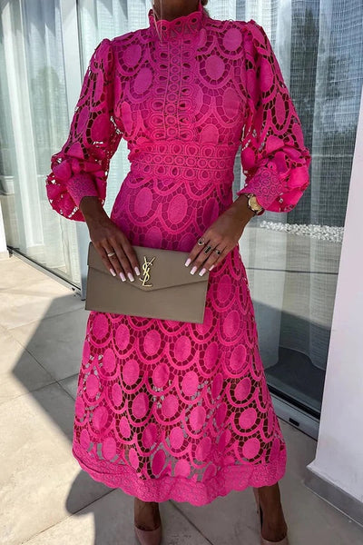 Lena | Lace Midi Dress