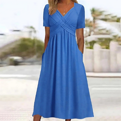 Luna | Short Sleeve Maxi Dress