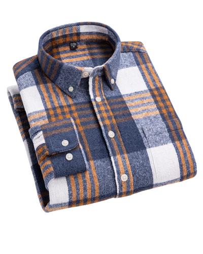Enzo | Casual Plaid Long Sleeve