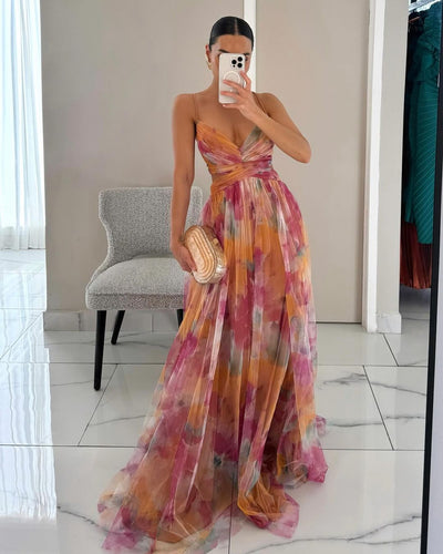 Moira™ - Elegant Maxi Dress with a Beautiful Floral Print