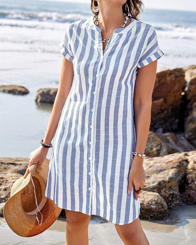 Nica™ | Stylish striped shirt dress