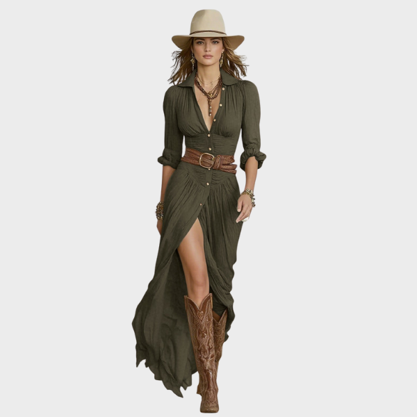 Phoebe | Long Sleeve Shirt Dress