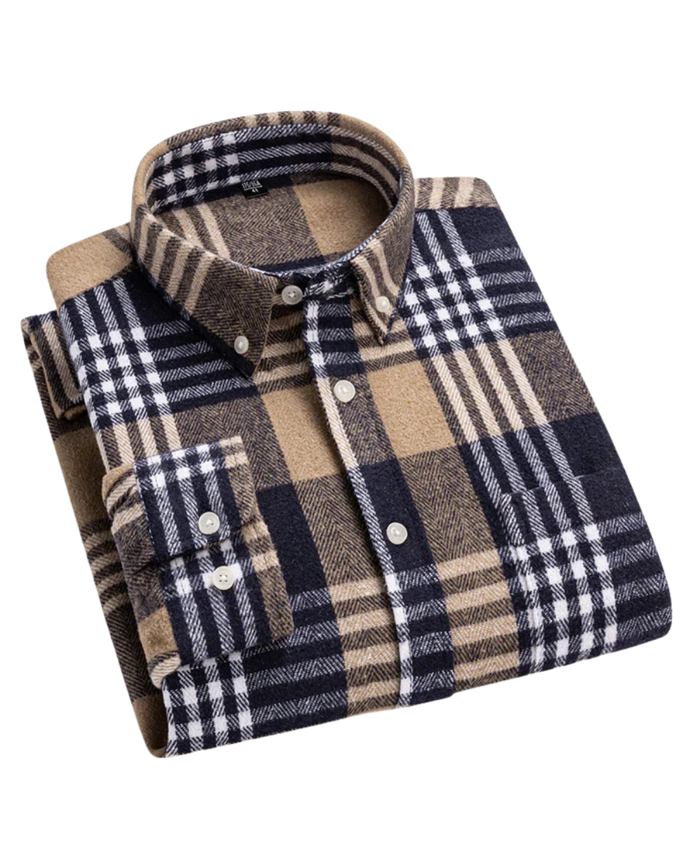 Enzo | Casual Plaid Long Sleeve