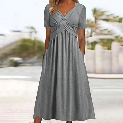 Luna | Short Sleeve Maxi Dress