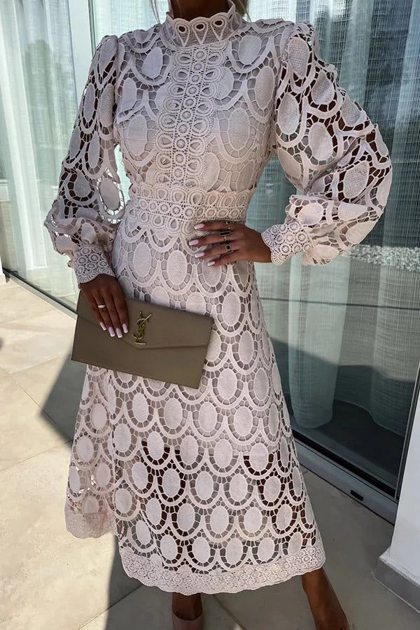 Lena | Lace Midi Dress