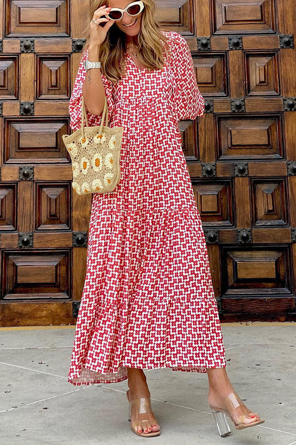 Katherine | Bohemian Floral Maxi Dress