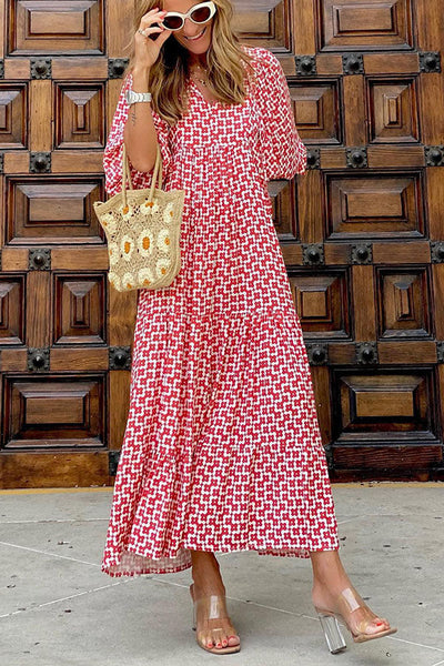 Katherine | Bohemian Floral Maxi Dress