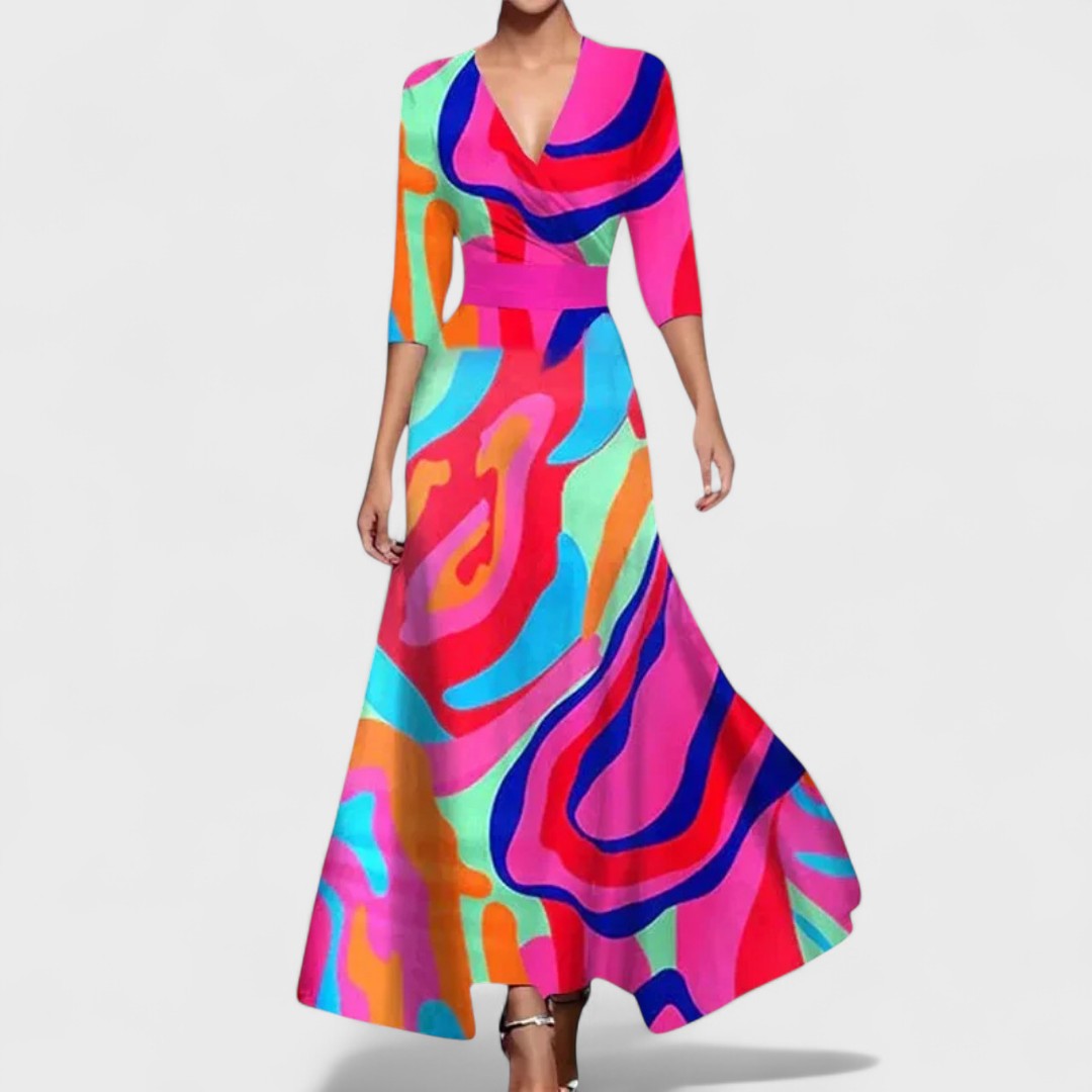 Madison | Elegant Floral Maxi Dress