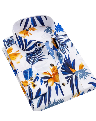 Xavier | Long Sleeve Printed Shirt