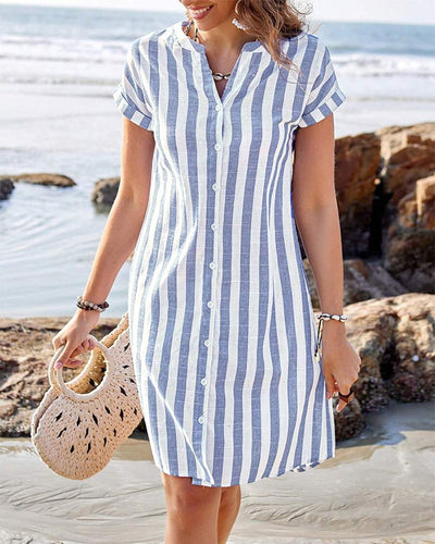 Nica™ | Stylish striped shirt dress