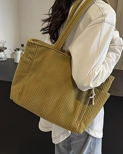 Corduroy Tote Bag