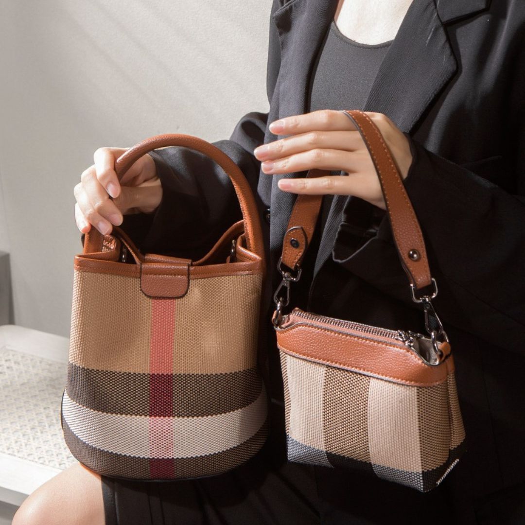 Classic Check Pattern Tote Bag