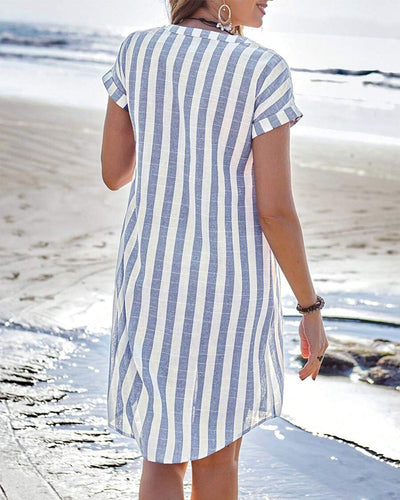 Nica™ | Stylish striped shirt dress