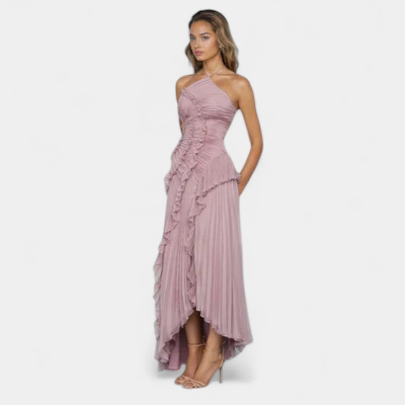 Rachel | Ruffled Maxi Dres