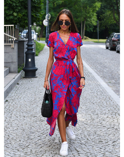 Floral Wrap Maxi Dress