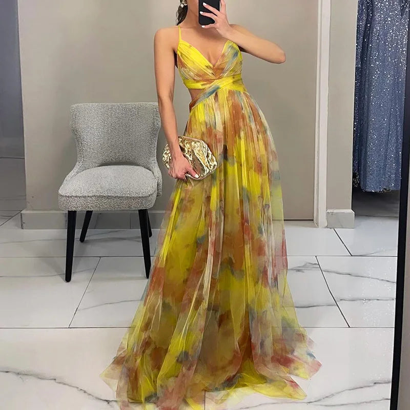 Moira™ - Elegant Maxi Dress with a Beautiful Floral Print