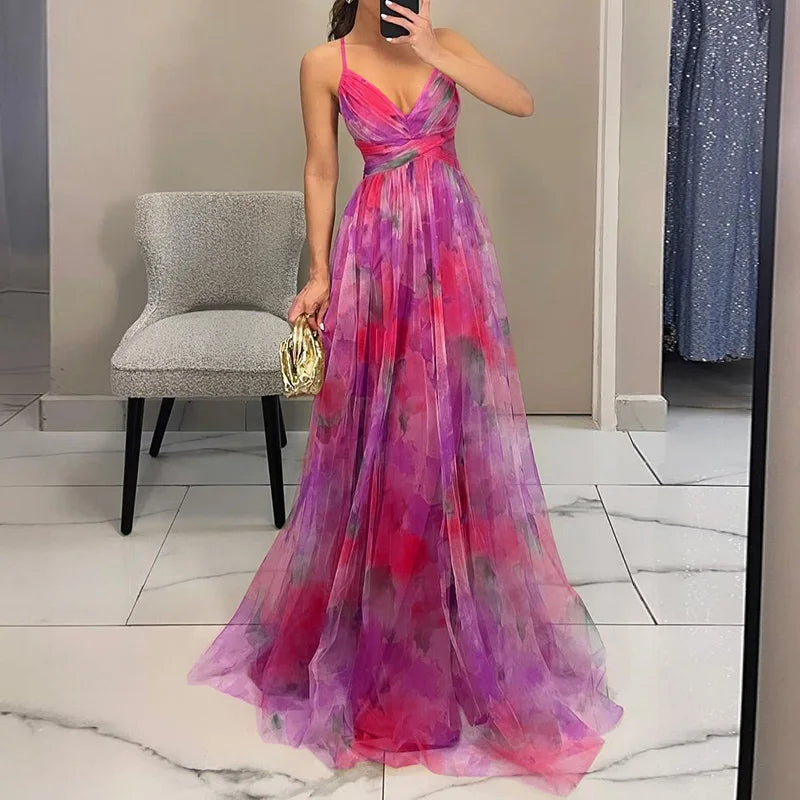 Moira™ - Elegant Maxi Dress with a Beautiful Floral Print