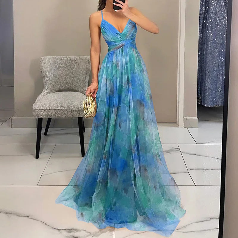 Moira™ - Elegant Maxi Dress with a Beautiful Floral Print