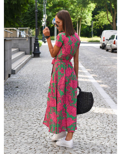 Floral Wrap Maxi Dress