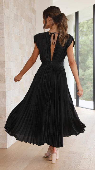 Shuvee - Pleated Dress with Timeless Elegance