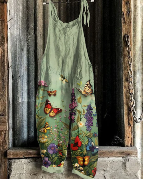 Butterfly Loose Fit Overalls