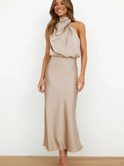Jessa | Elegant Off-the-Shoulder Midi Dress
