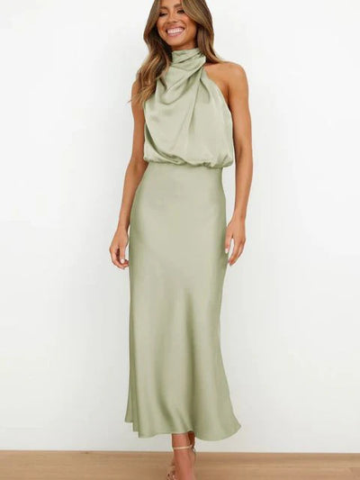 Jessa | Elegant Off-the-Shoulder Midi Dress