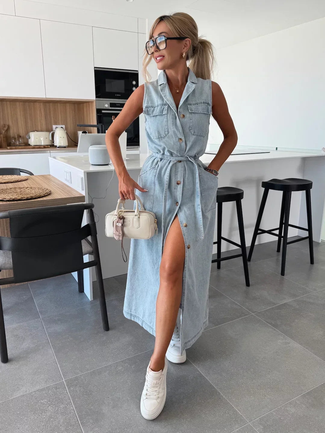Denim Shirt Dress