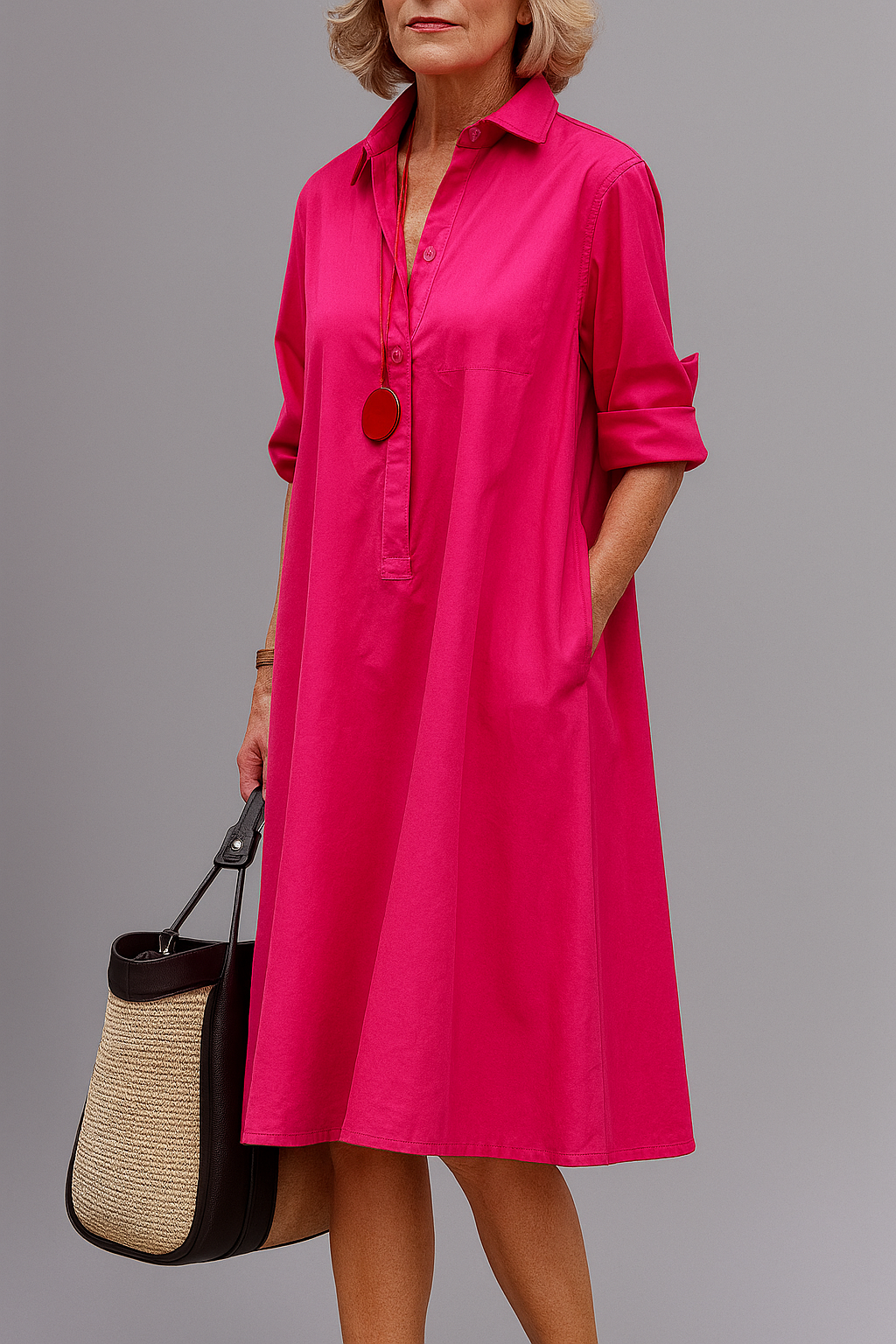 Rebecca | Elegant Loose Fit Shirt Dress