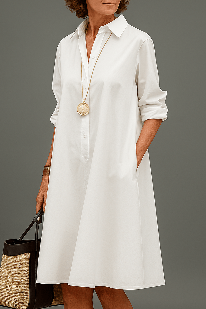 Julianna | Elegant Loose Fit Shirt Dress