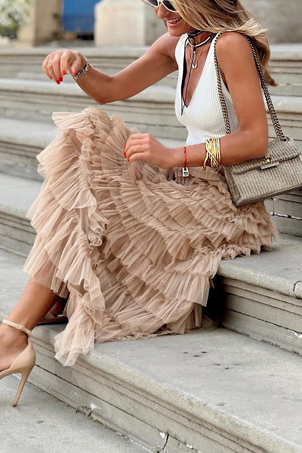 Blair | Tulle Maxi Skirt