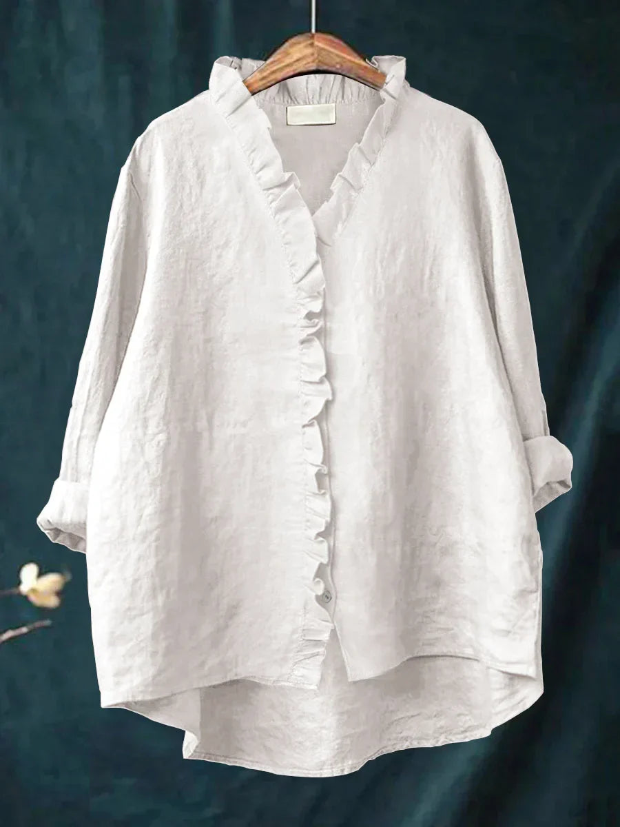 Ruffle Trim | Blouse