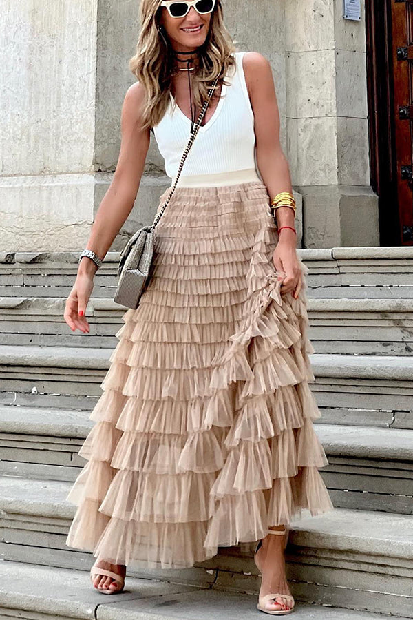 Blair | Tulle Maxi Skirt