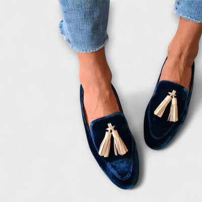 Varla™ | Velvet Tassel Loafers
