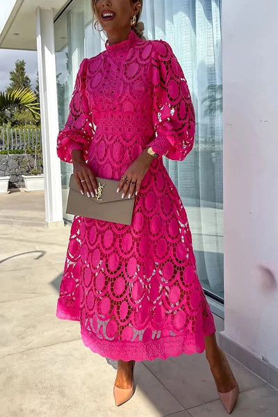 Lena | Lace Midi Dress