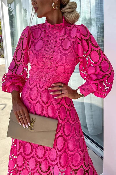 Lena | Lace Midi Dress