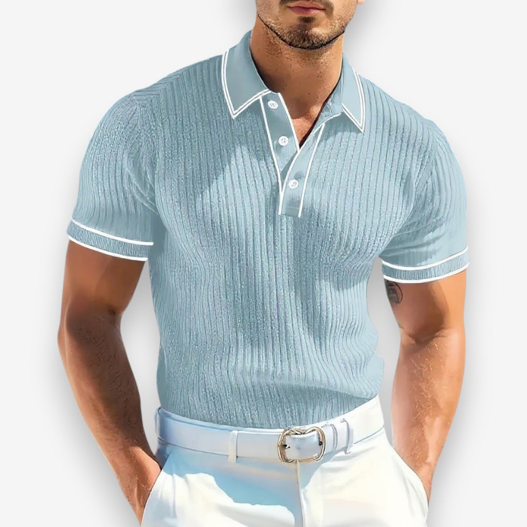 Theo | Ribbed Polo Shirt