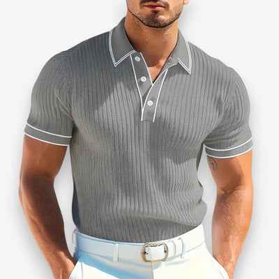 Theo | Ribbed Polo Shirt