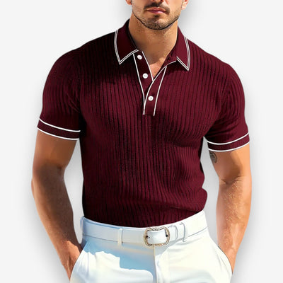 Theo | Ribbed Polo Shirt