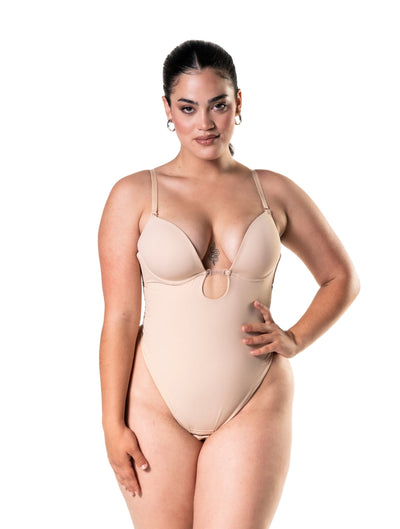 Alora | Push-Up Plunge Bodysuit