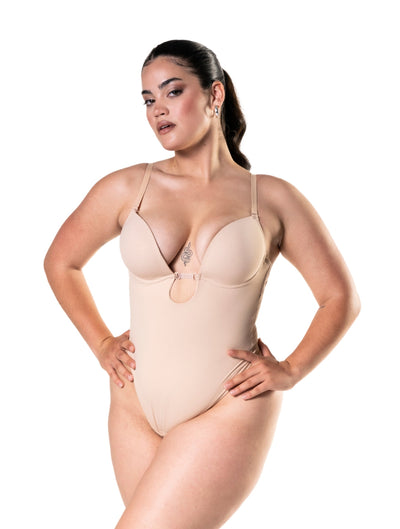 Alora | Push-Up Plunge Bodysuit