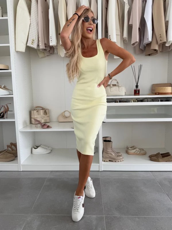 Bodycon Ribbed Midi Dress